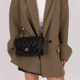 Vintage Chanel 1993 Lambskin Small Diana 24k GP