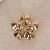 Chanel 2005 CC Camellia Crystal Earrings