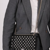 Prada Grommet Nylon Chain Flap Bag