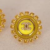 Chanel 2024 CC Crystal Sunshine Earrings