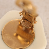 Chanel 2003 Enamel Icon Series Clip-On Earrings 24K GP