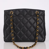 Chanel 1994 Caviar XL Turnlock Tote Bag