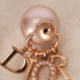 Dior Rose Pearl and Crystal Tribales Earrings