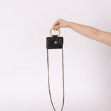 Chanel 2021 Lambskin Pearl Bracelet Bag