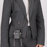Saint Laurent Smoking Box Chain Tassel Crossbody