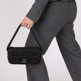 Chanel 2008 Hidden Chain Lambskin Flap Bag