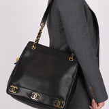 Chanel Caviar Triple CC Tote