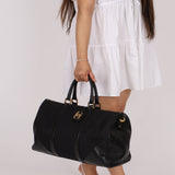 Chanel 1989 Canvas and Leather Weekender 24K GP