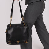Chanel Caviar Triple CC Tote