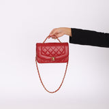 Chanel 1994 Lambskin Red Small Diana