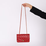 Chanel 1994 Lambskin Red Small Diana