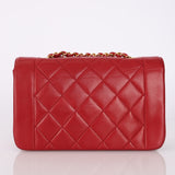 Chanel 1994 Lambskin Red Small Diana