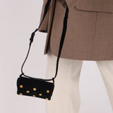 Rare Loewe Suede Coin Anagram Studded Waist Bag
