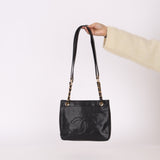 Chanel Caviar Double Sided Turnlock Tote