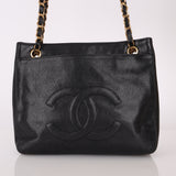 Chanel Caviar Double Sided Turnlock Tote