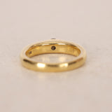 18K Yellow Gold Scattered Diamond Band Ring, Size US 6