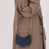 Fendi Denim Nano Fendigraphy with Fendi O'Lock Chain