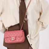Chanel 2014 Lambskin Valentine Charms Rectangular Flap Bag
