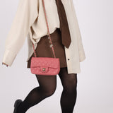 Chanel 2014 Lambskin Valentine Charms Rectangular Flap Bag