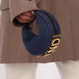 Fendi Denim Nano Fendigraphy with Fendi O'Lock Chain