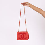 Chanel 1986 Raffia Timeless Mini Full Flap