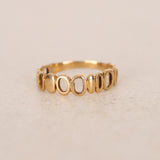 18K Yellow Gold Maki Cutout Ring, Size US 4