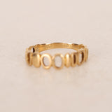 18K Yellow Gold Maki Cutout Ring, Size US 4