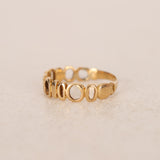 18K Yellow Gold Maki Cutout Ring, Size US 4