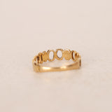 18K Yellow Gold Maki Cutout Ring, Size US 4
