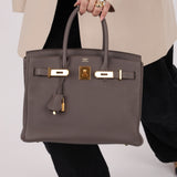 Hermès 2016 Etain Togo Birkin 30 GHW