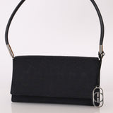 Gucci Canvas Monogram Black Shoulder Bag