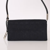 Gucci Canvas Monogram Black Shoulder Bag