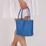 Goyard Anjou Sky Blue Mini Reversible Leather Tote