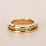 Bvlgari 18K Yellow Gold and Peridot B.zero1 Ring, Size US 5.75