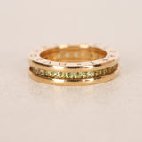 Bvlgari 18K Yellow Gold and Peridot B.zero1 Ring, Size US 5.75
