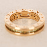 Bvlgari 18K Yellow Gold and Peridot B.zero1 Ring, Size US 5.75