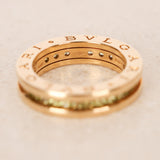 Bvlgari 18K Yellow Gold and Peridot B.zero1 Ring, Size US 5.75