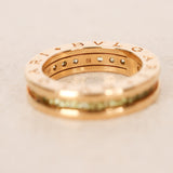 Bvlgari 18K Yellow Gold and Peridot B.zero1 Ring, Size US 5.75