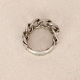 Gucci Gormet Logo Aged Chain Ring