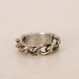 Gucci Gormet Logo Aged Chain Ring
