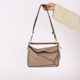 Loewe Leather Bicolor Medium Puzzle Bag