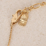 Saint Laurent Crystal Logo Pendant Necklace
