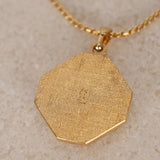Saint Laurent Crystal Logo Pendant Necklace