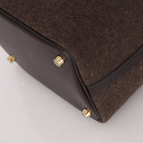 Hermès Wool Chocolate Picotin 18 GHW