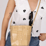 Bottega Veneta Gloss Croc Embossed Mini Cassette Bucket Bag