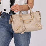 Balenciaga Metallic Edge Small City Bag