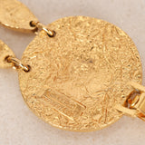Chanel 1996 CC Lion Gold Bracelet 24K GP