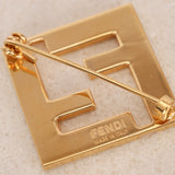 Fendi FF Zucca Brooch