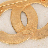 Chanel 1992 Aged CC Brooch 24K GP