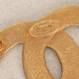 Chanel 1992 Aged CC Brooch 24K GP